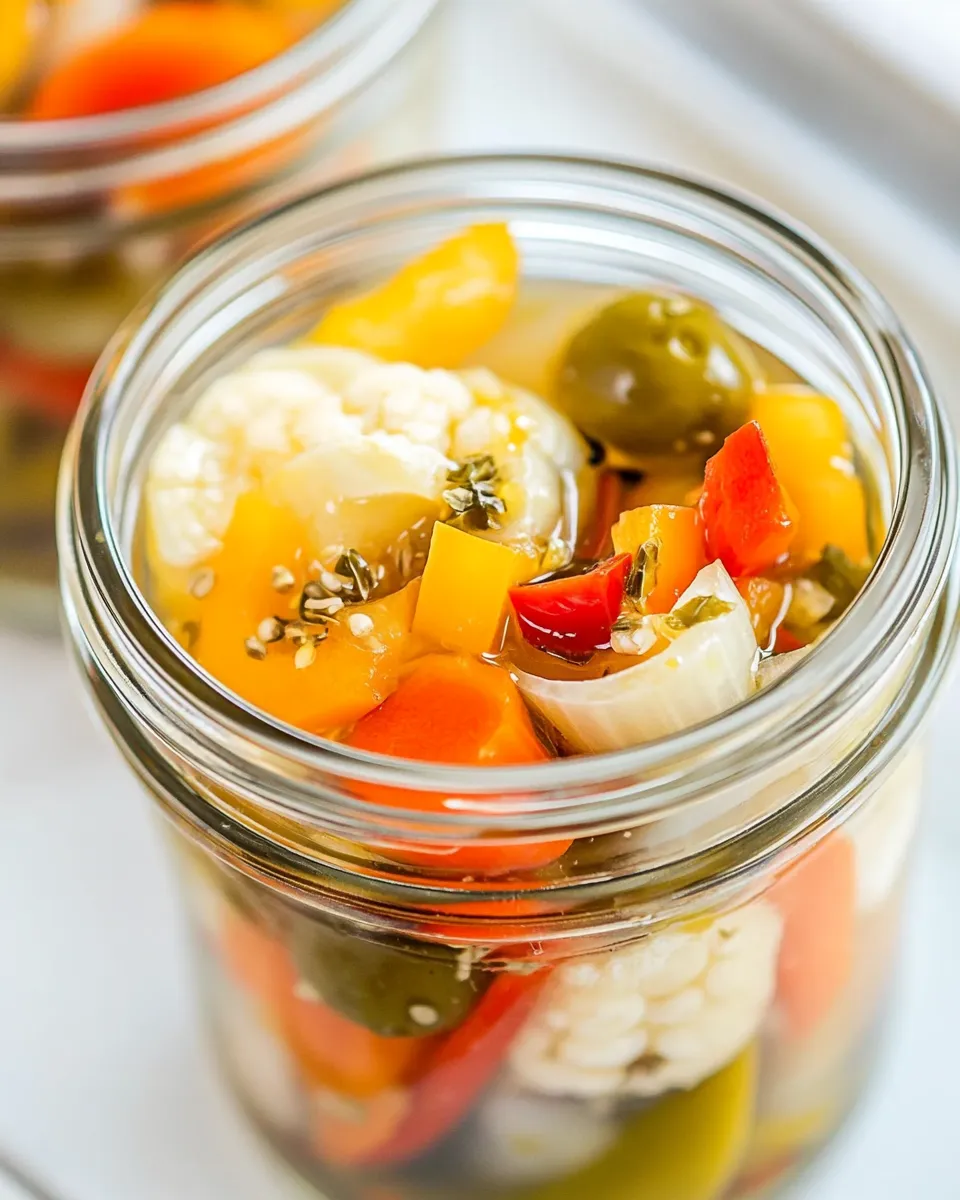 Classic Pickled Vegetables Recipe (Giardiniera) image
