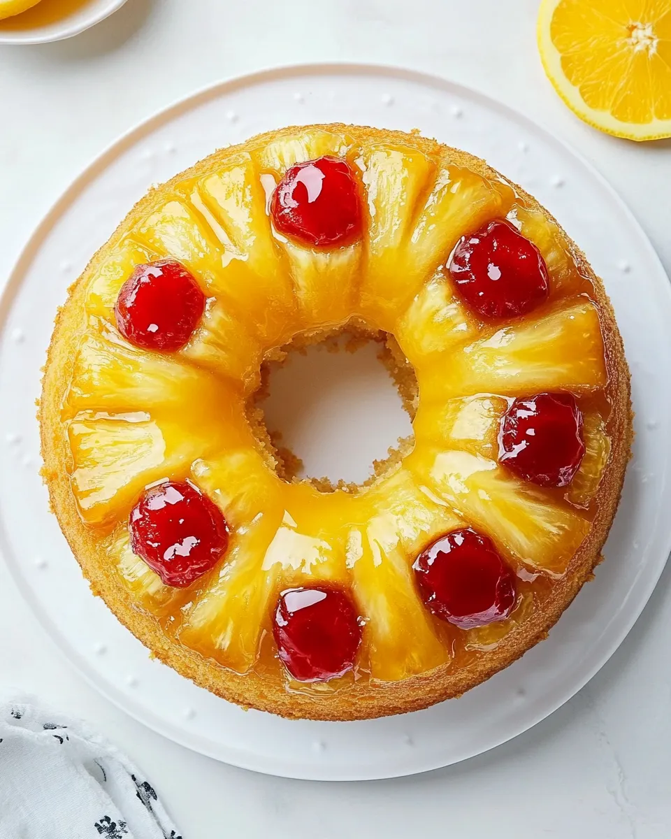 Homemade Pineapple Upside-Down Bundt Cake photo