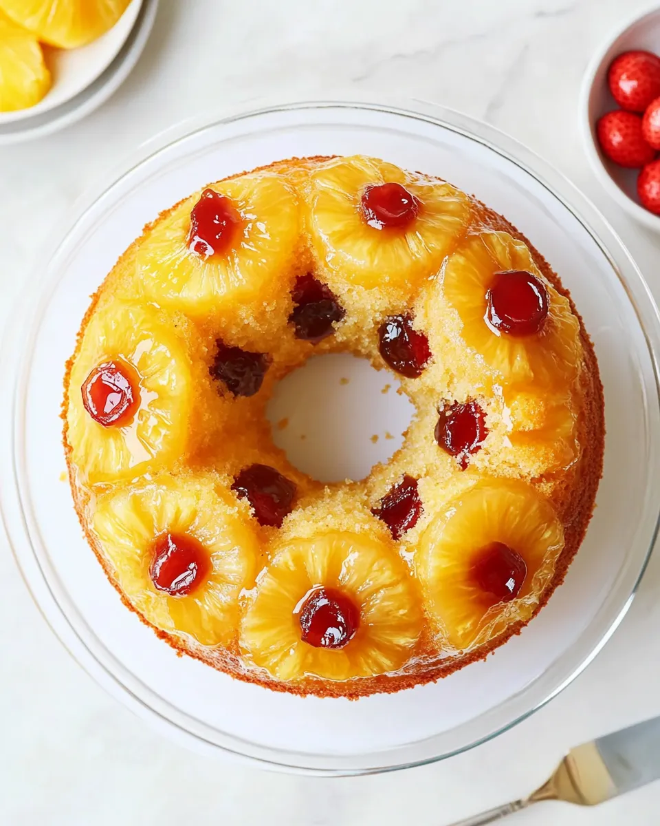 Delicious Pineapple Upside-Down Bundt Cake image