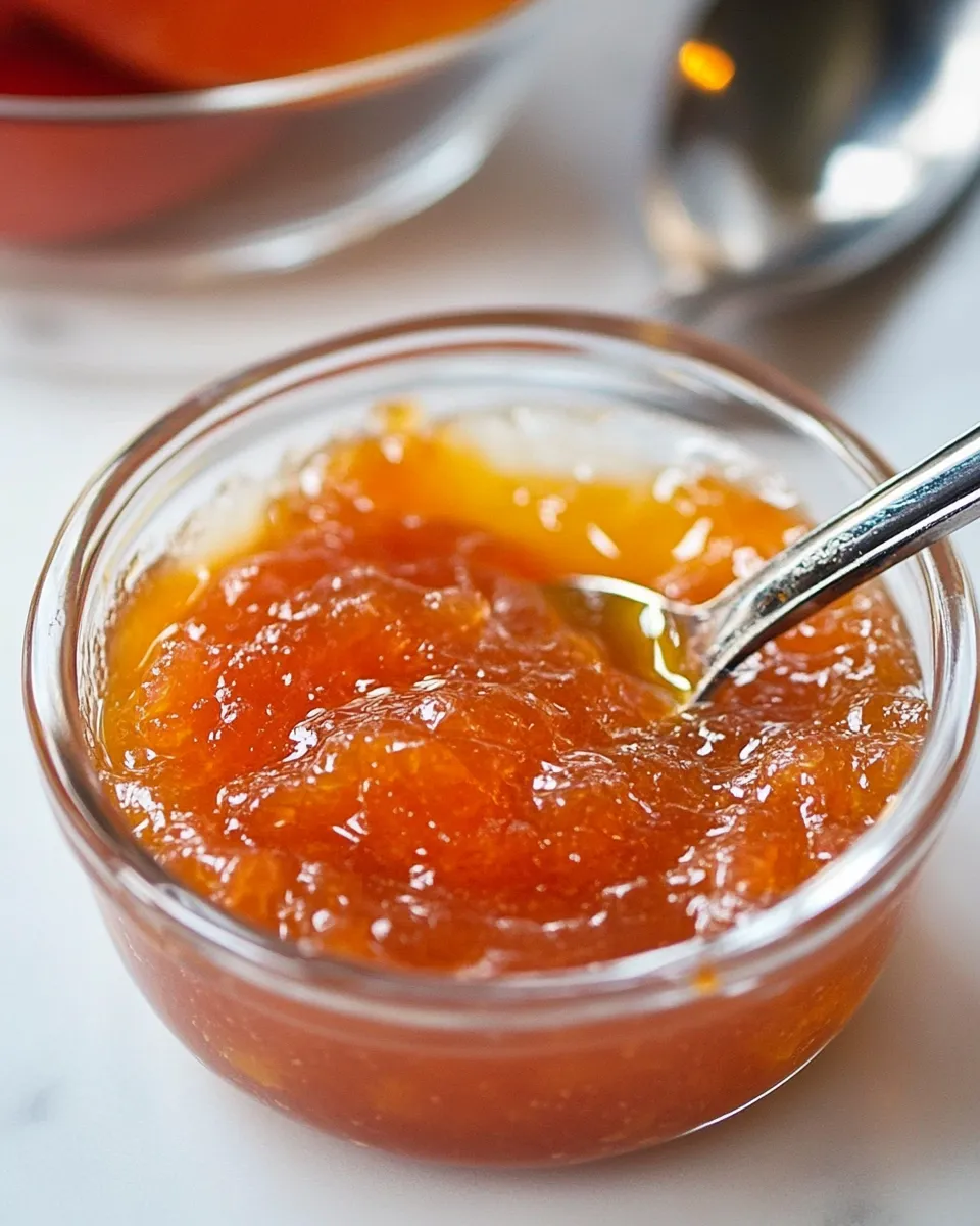 Delicious Pink Grapefruit Marmalade shot