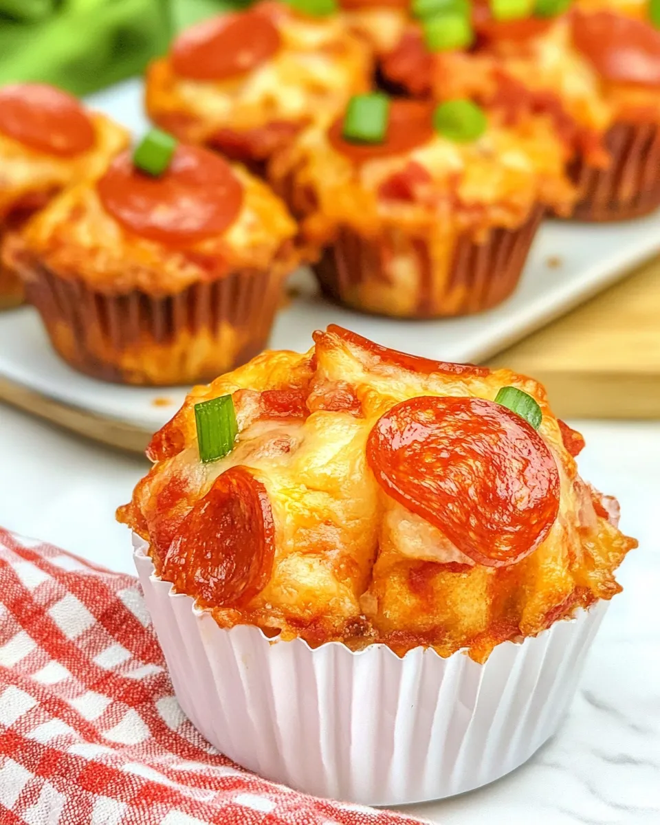Delicious Pizza Muffins shot