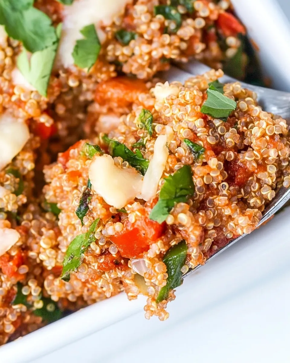 Delicious Pizza Quinoa Casserole (Vegan!) shot