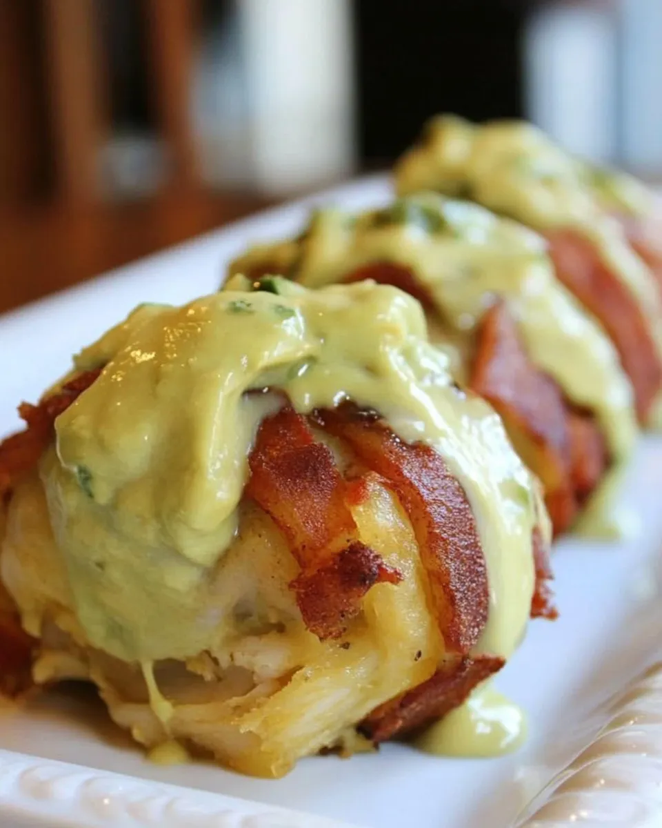 Homemade Plantain Wrapped Crab Cakes with Avocado Aioli shot