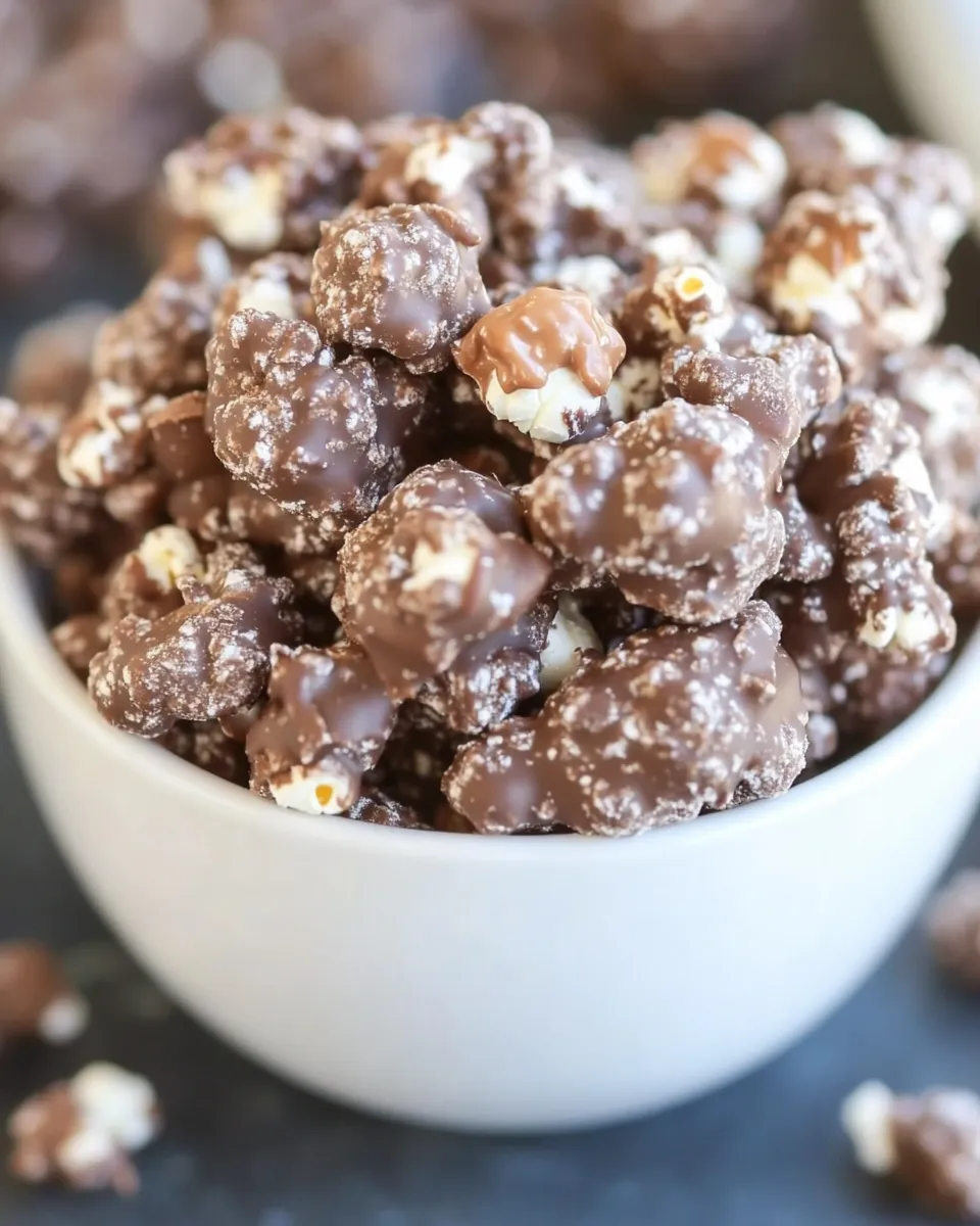 Easy Poppy Chow [Chocolate & Peanut Butter-Covered Popcorn] picture