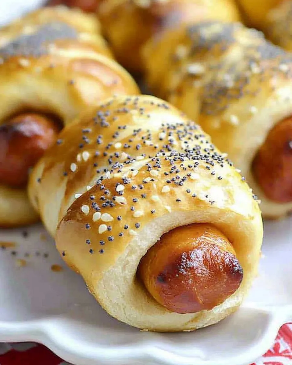 Delicious Poppy Seed Pretzel Dogs photo