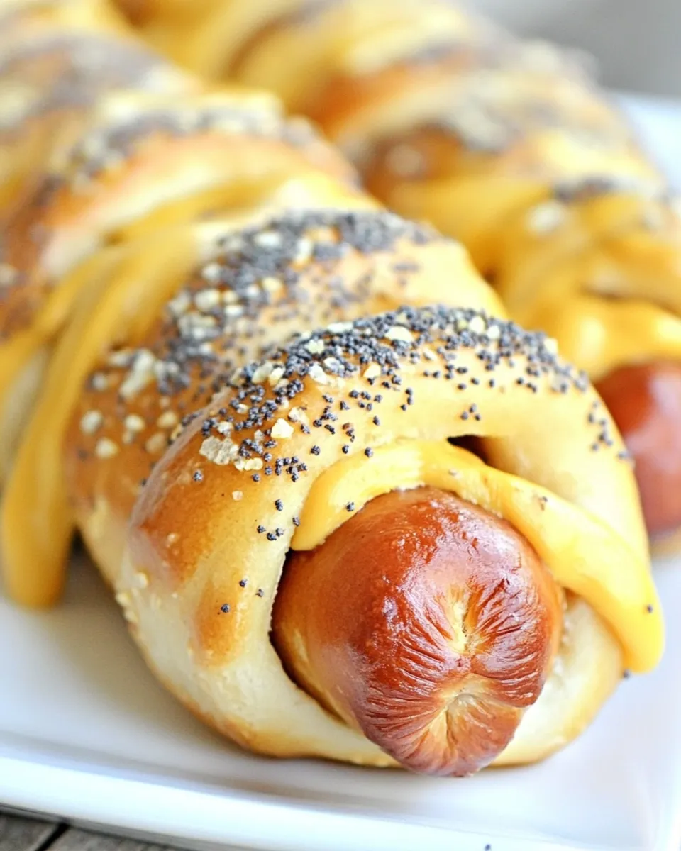 Best Poppy Seed Pretzel Dogs shot