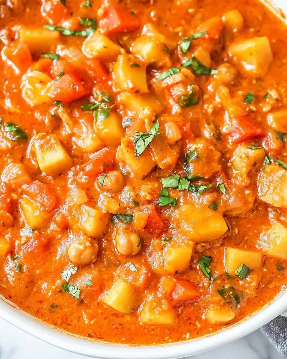 Homemade Potato Chickpea Coconut Curry image
