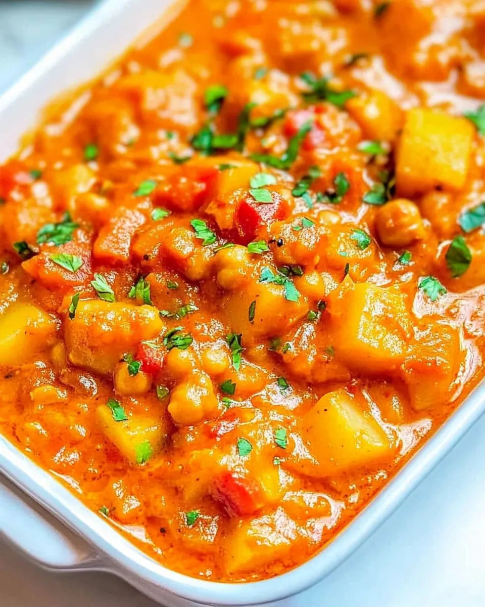 Quick Potato Chickpea Coconut Curry shot