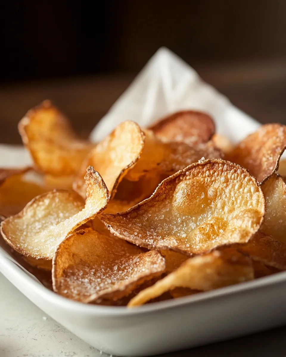 Delicious Potato Chips in the Microwave shot