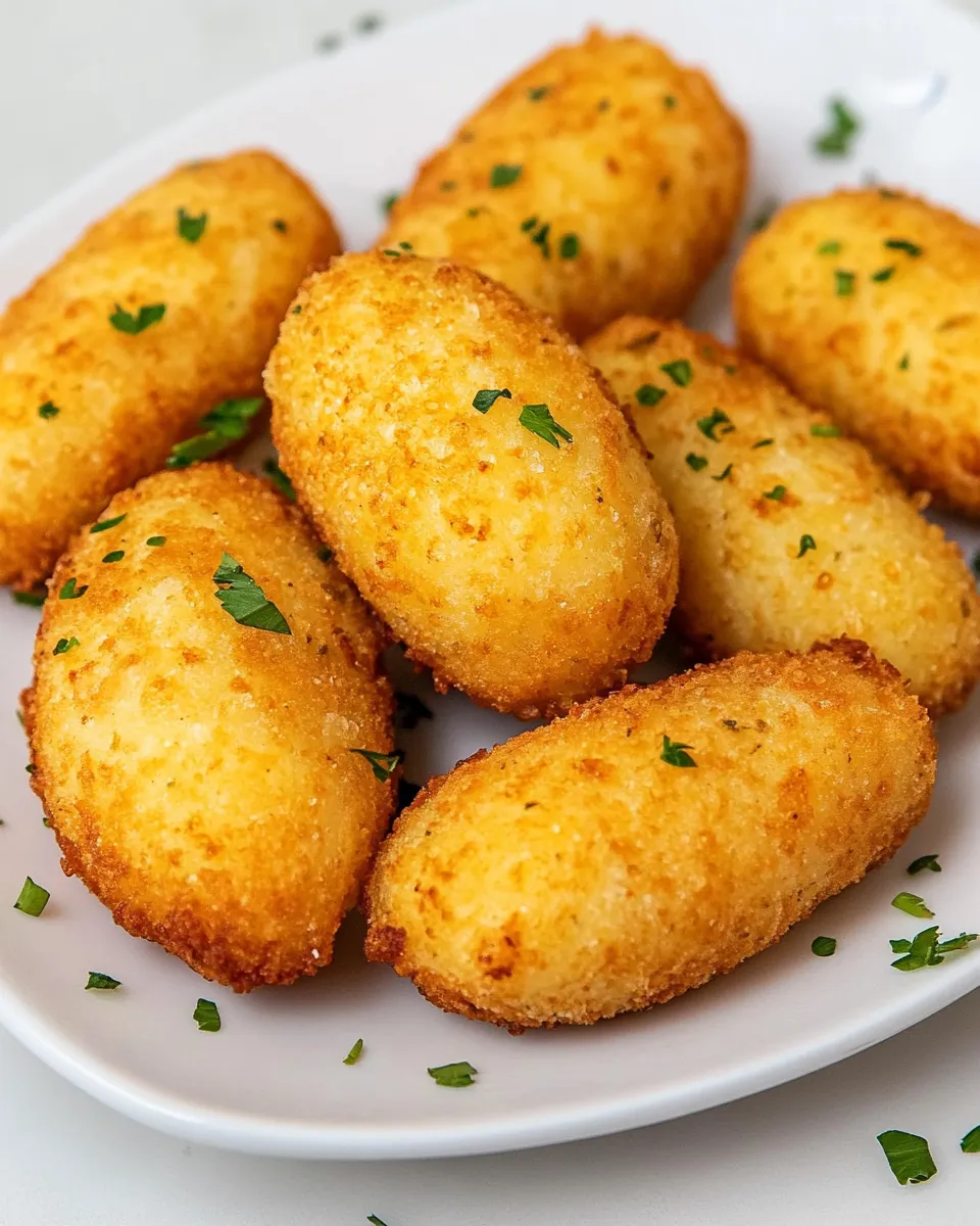 Delicious Potato Croquettes shot