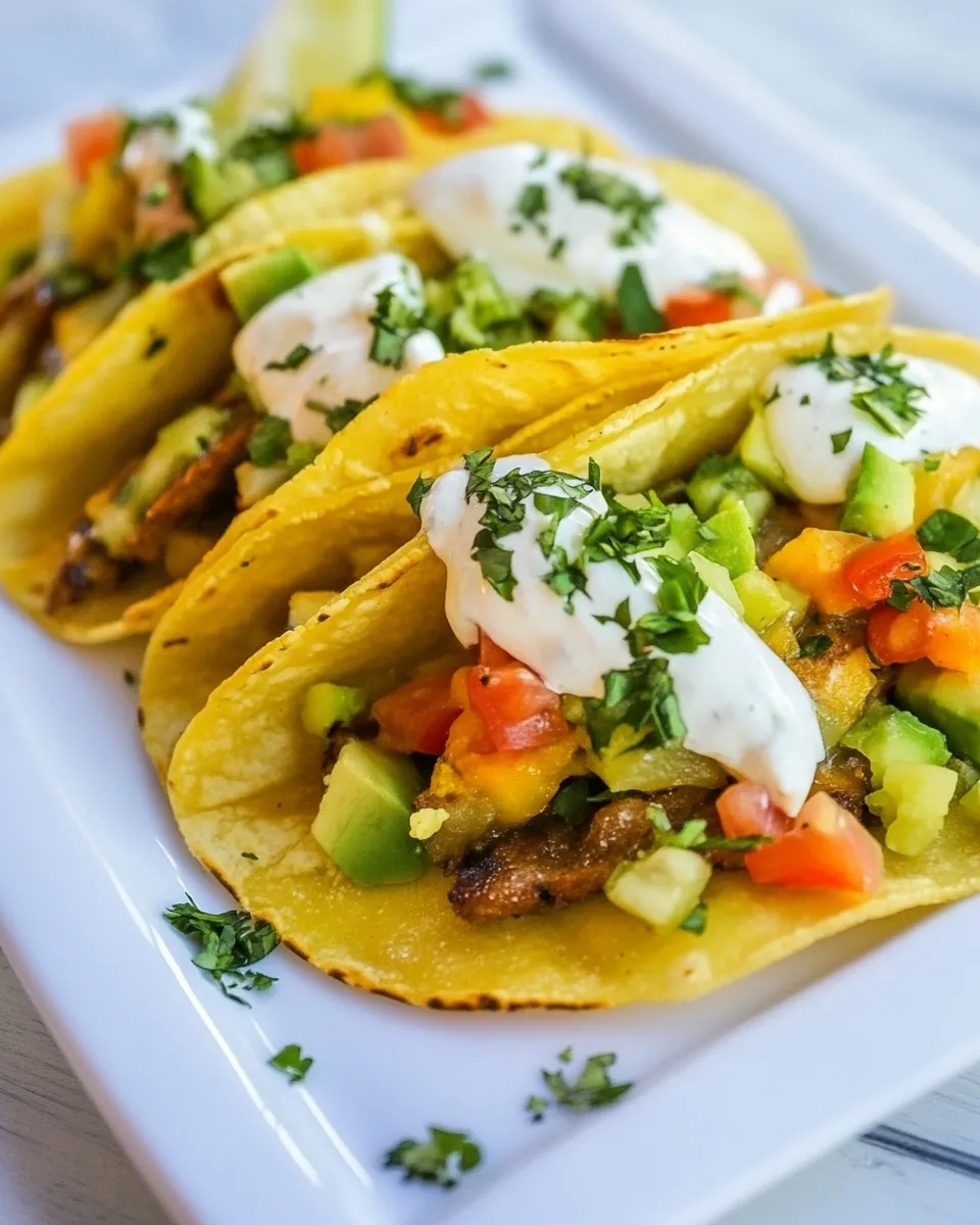 Delicious Potato Tacos shot