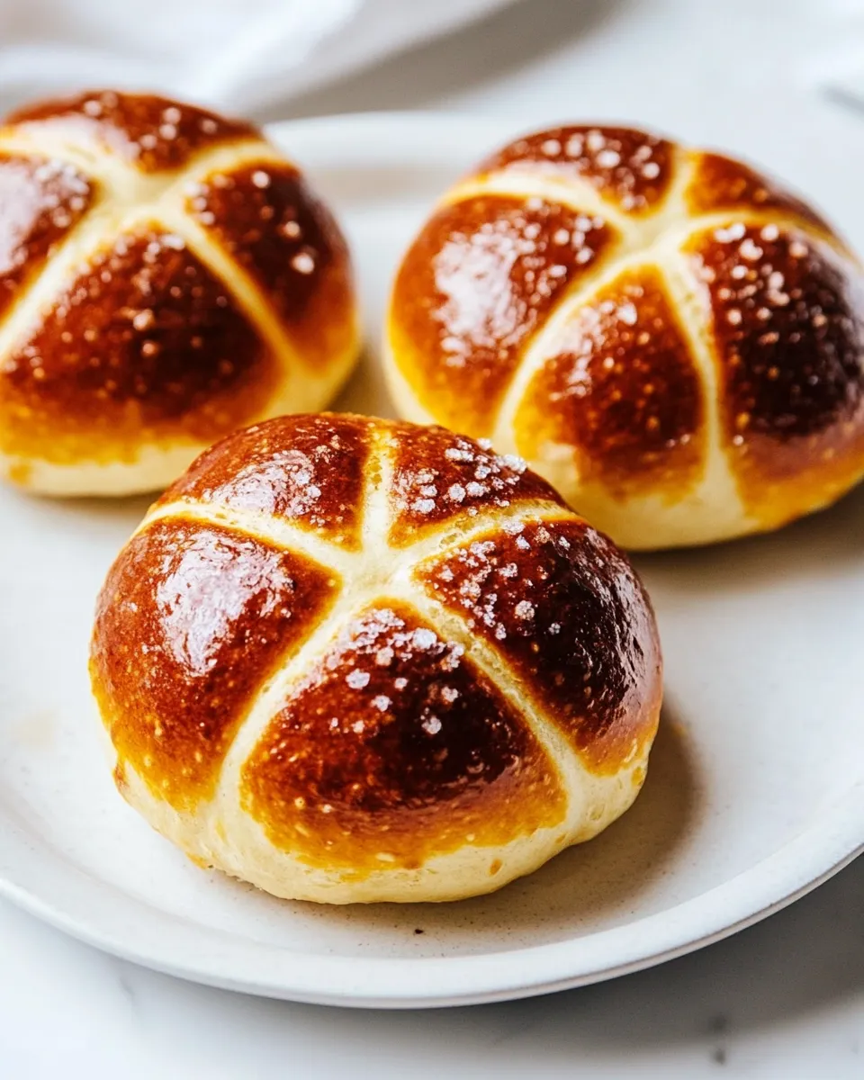Classic Pretzel Bun Recipe image