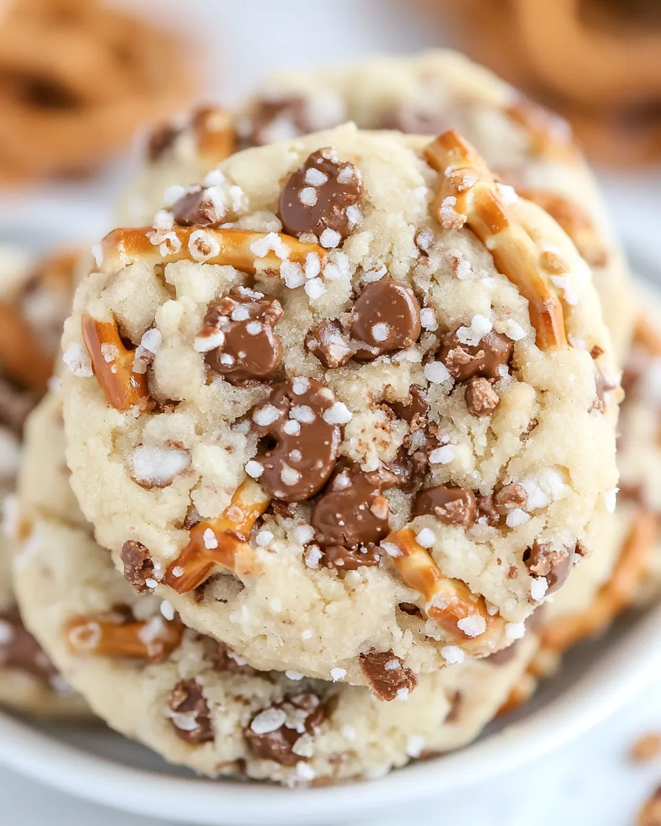 Easy Pretzel Toffee Shortbread Cookies picture