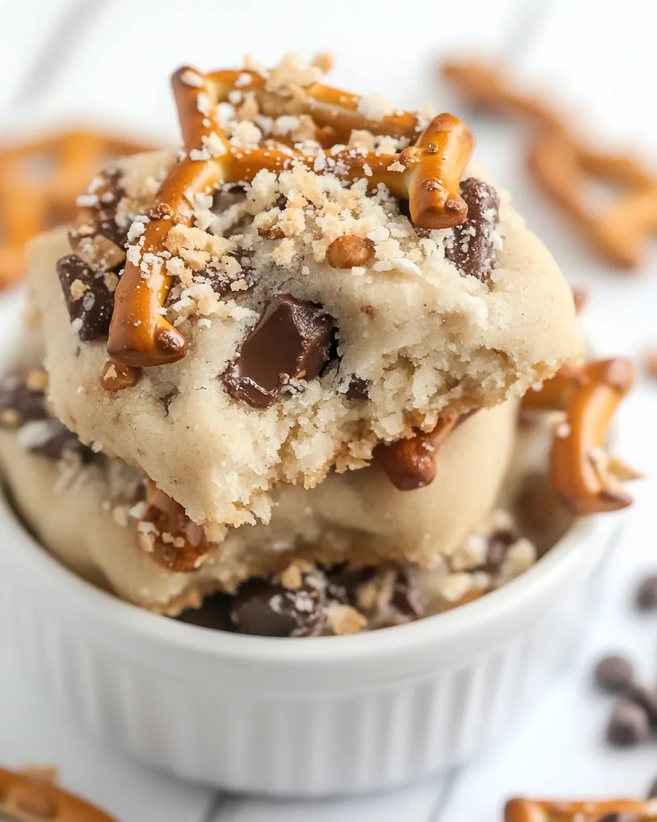 Delicious Pretzel Toffee Shortbread Cookies shot