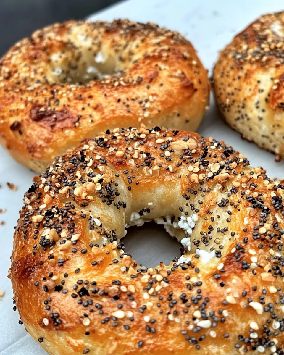 Homemade Protein Bagels with Cottage Cheese photo