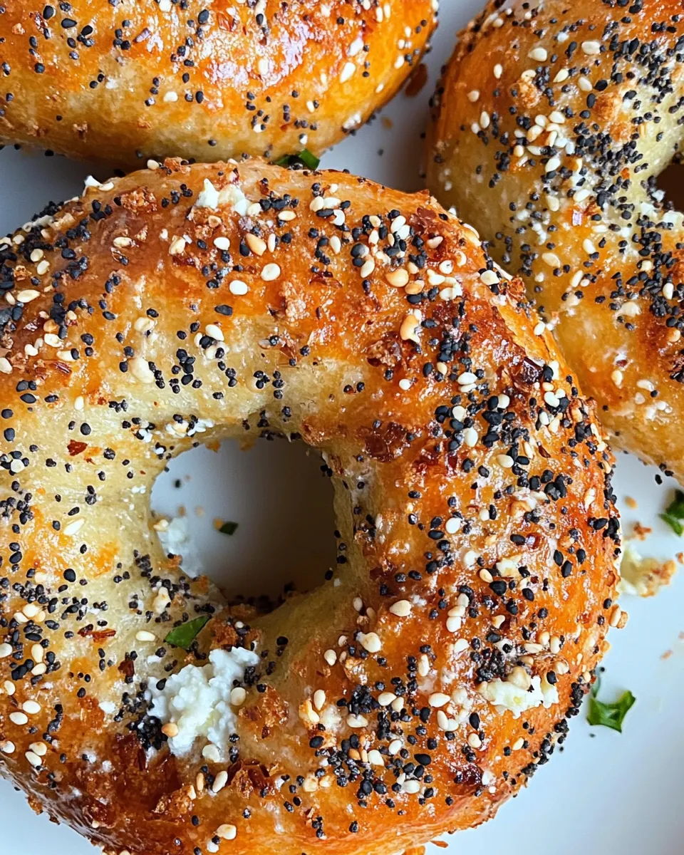 Classic Protein Bagels with Cottage Cheese image