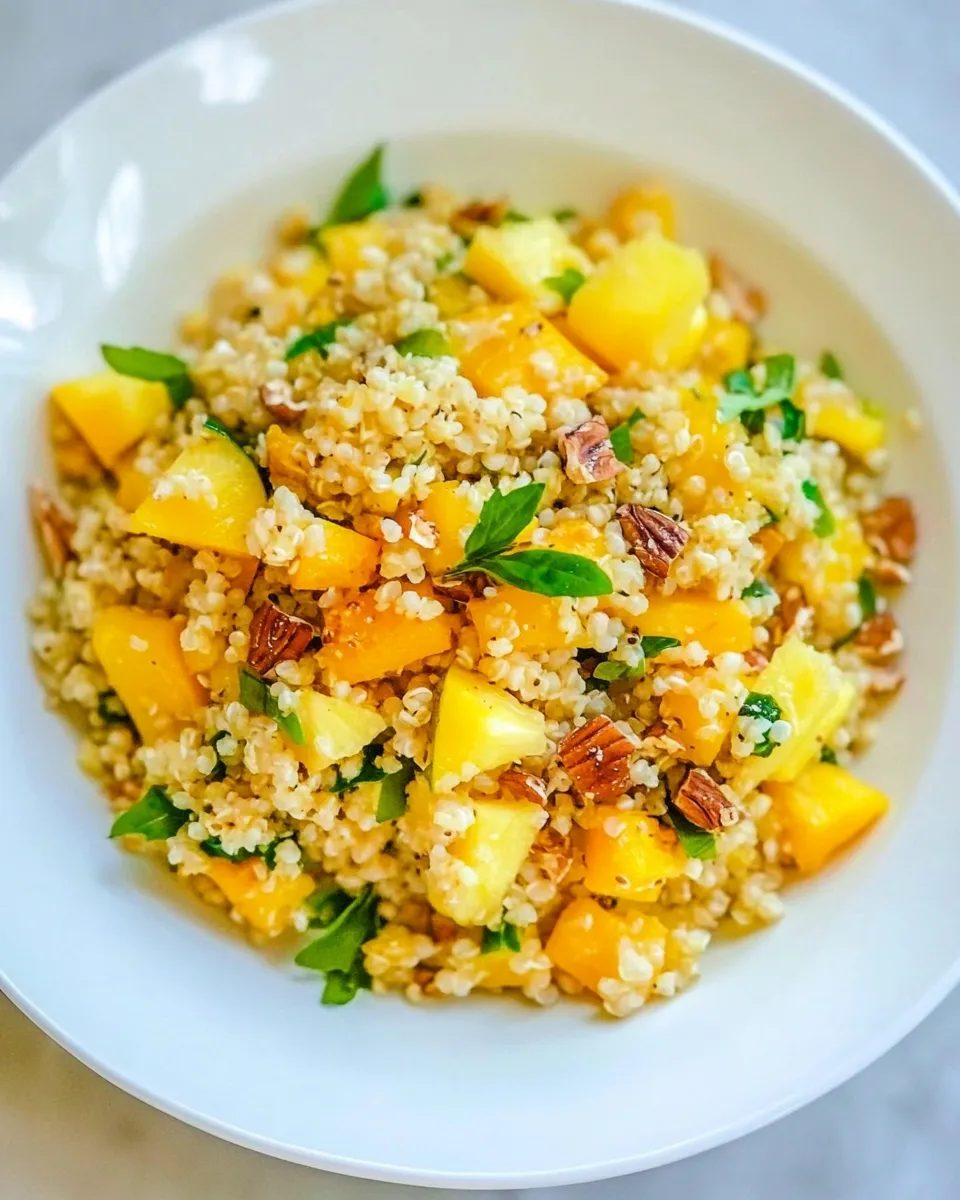 Classic Quinoa Salad With Squash And Pineapples plate image