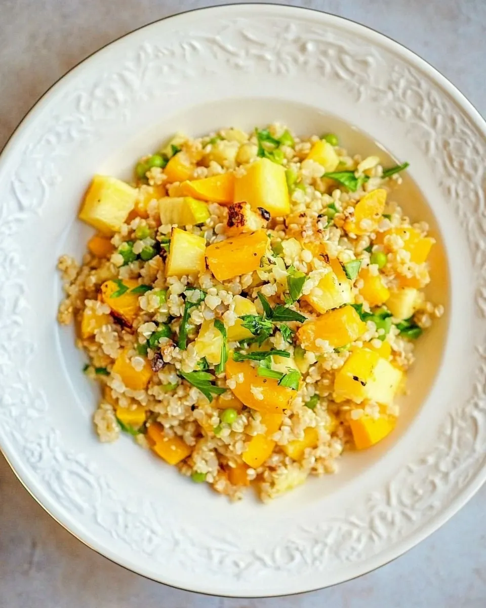 Easy Quinoa Salad With Squash And Pineapples photo