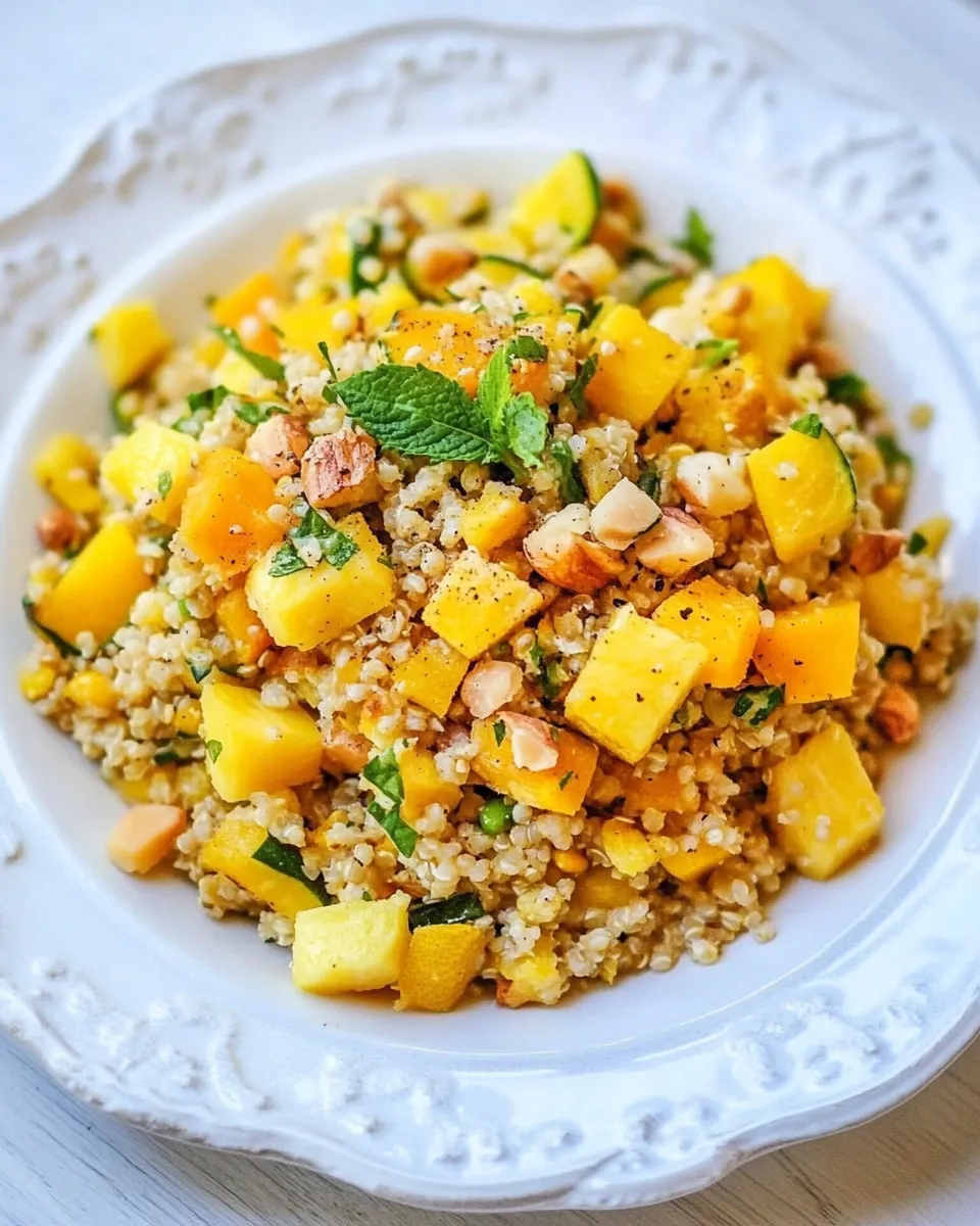 Delicious Quinoa Salad With Squash And Pineapples dish photo
