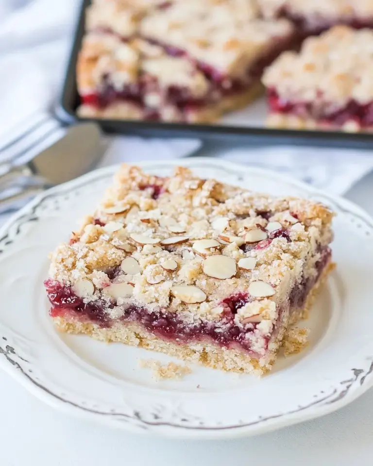 Homemade Raspberry Almond Bars photo