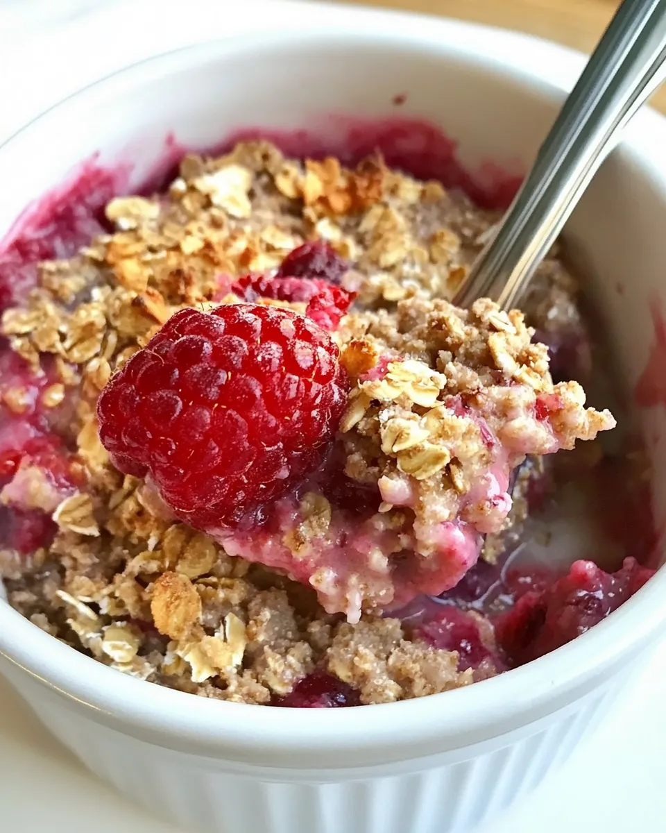 Classic Raspberry Baked Steel Cut Oatmeal image
