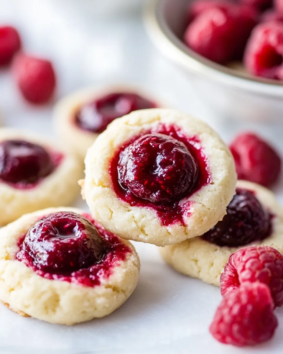 Classic Raspberry Thumbprint Cookies image