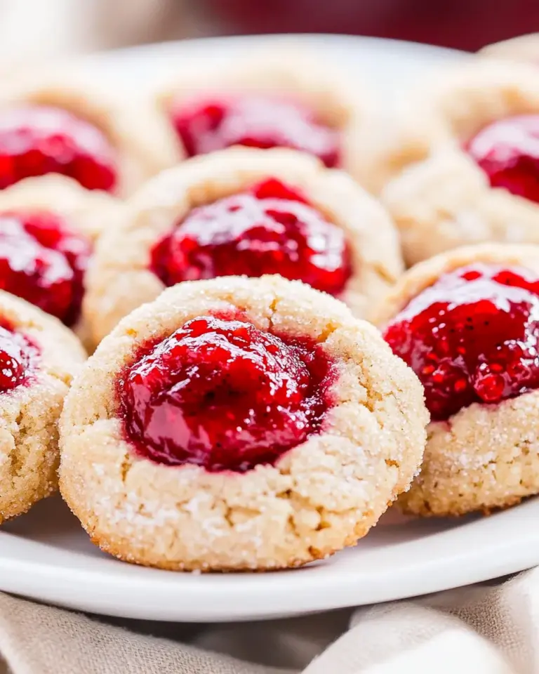 Homemade Raspberry Thumbprint Cookies Recipe photo