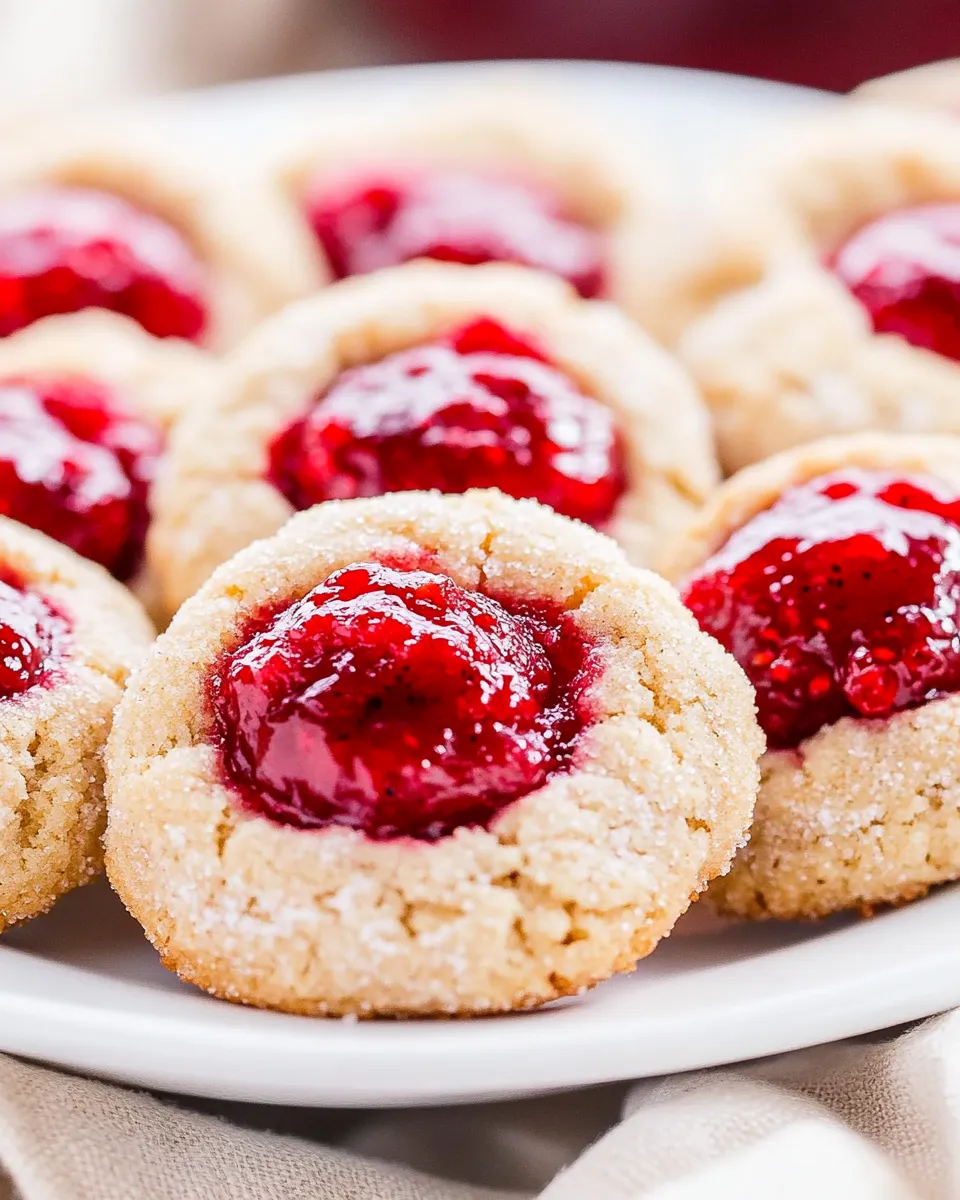 Homemade Raspberry Thumbprint Cookies Recipe photo