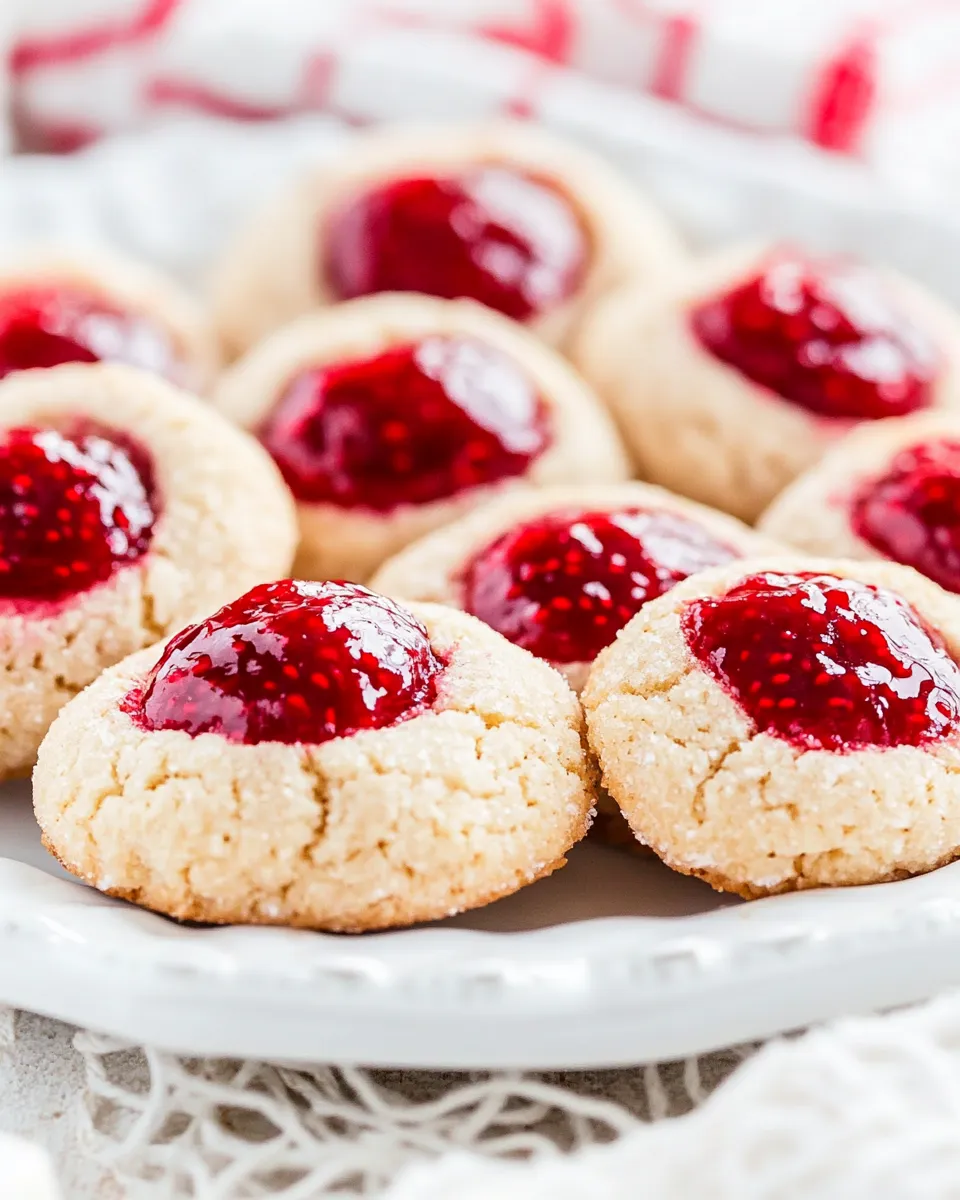 Classic Raspberry Thumbprint Cookies Recipe image