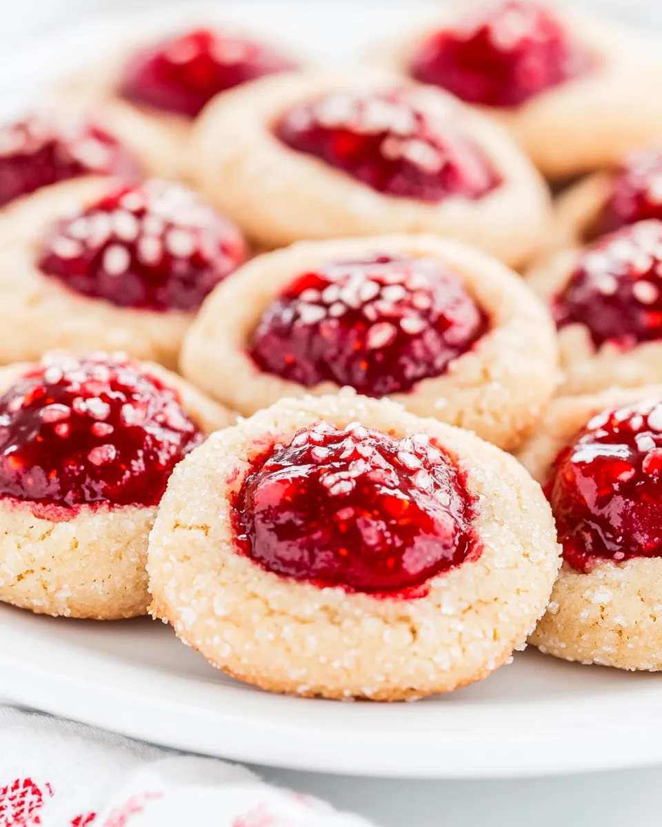 Delicious Raspberry Thumbprint Cookies Recipe shot