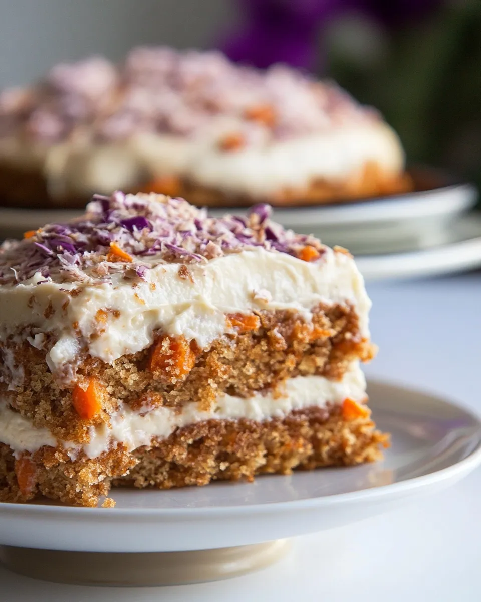 Homemade Raw Coconut Carrot Cake with Harmless Harvest photo