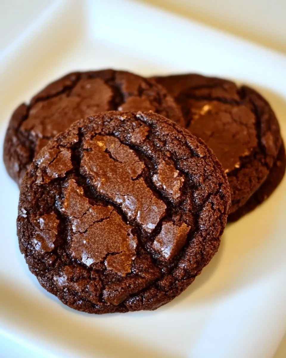 Homemade Recipe for Cocoa Fudge Cookies photo