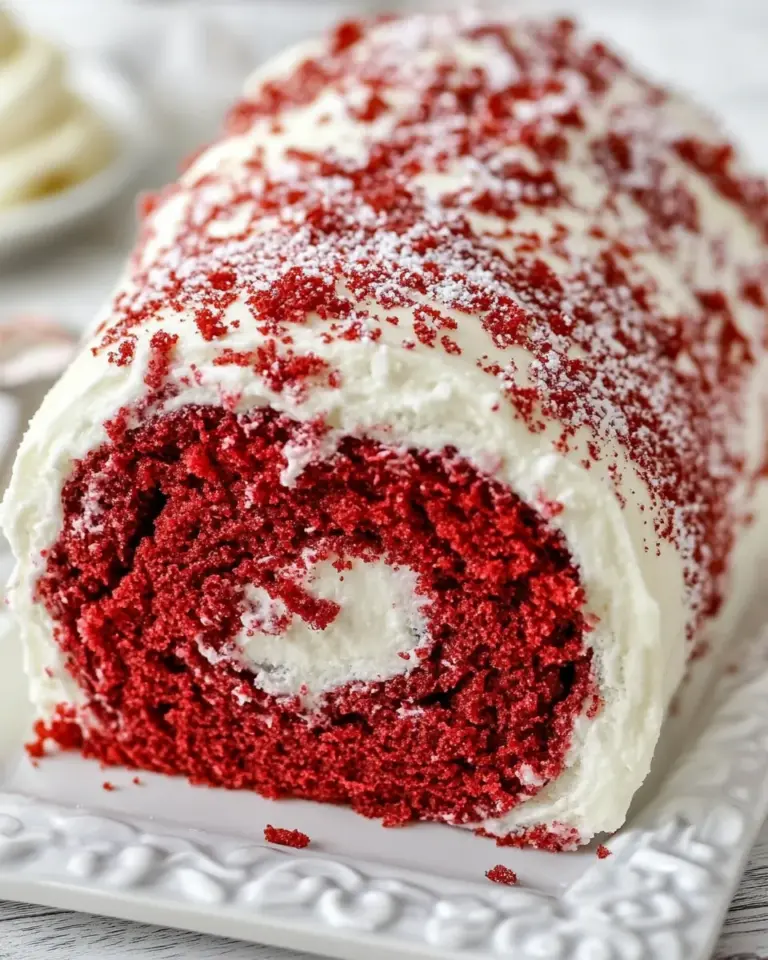 Homemade Red Velvet Cake Roll photo