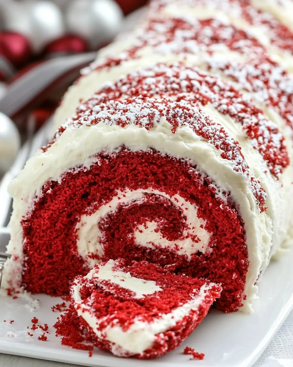 Classic Red Velvet Cake Roll image