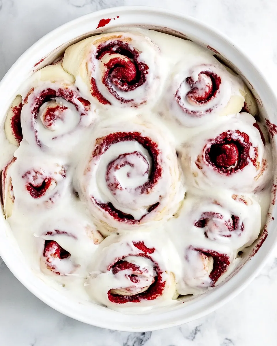 Easy Red Velvet Cinnamon Rolls picture