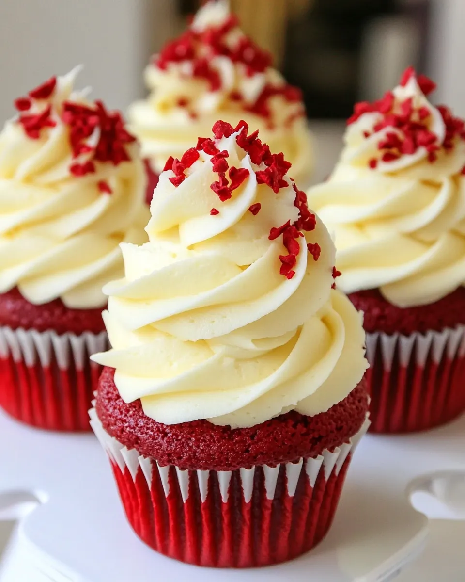 Delicious Red Velvet Cupcakes shot