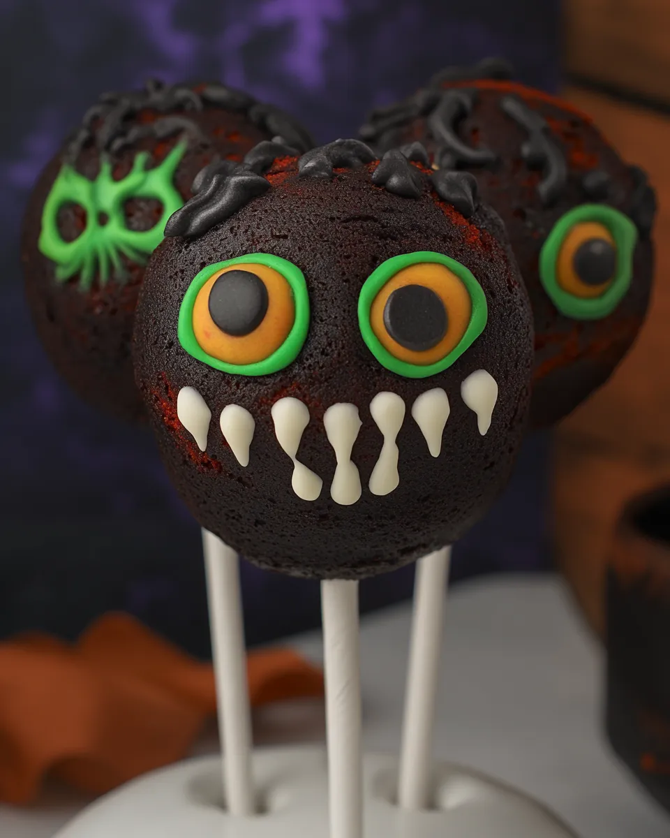 Easy Red Velvet Monster Cake Pops picture