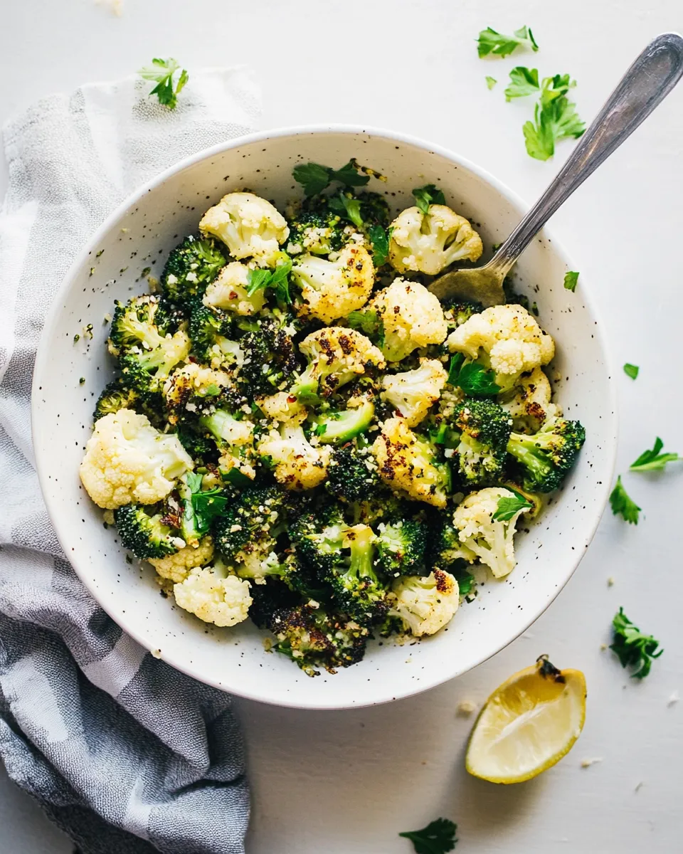 Homemade Roasted Broccoli and Cauliflower Recipe photo