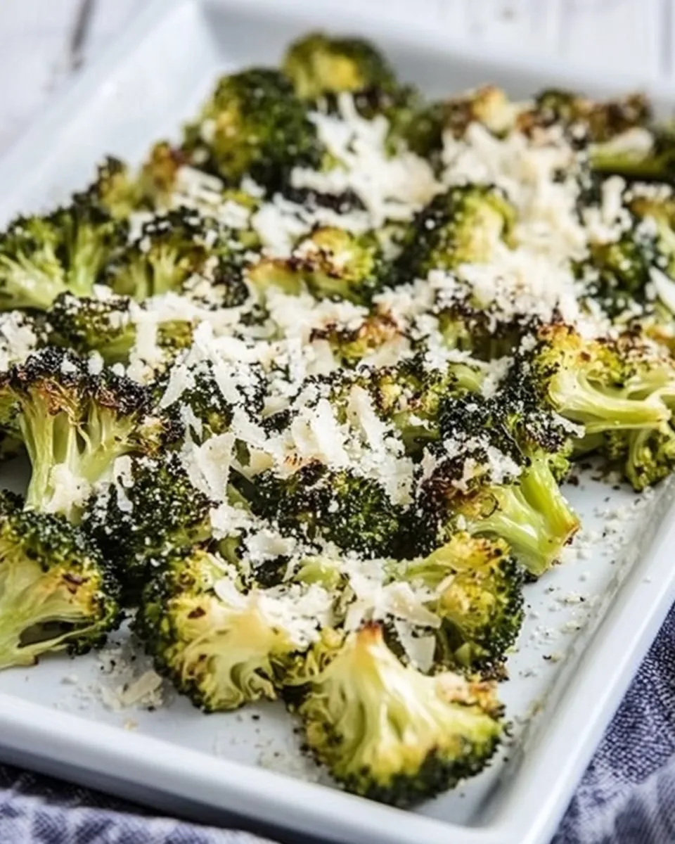Delicious Roasted Broccoli with Lemon and Pecorino-Romano Cheese image