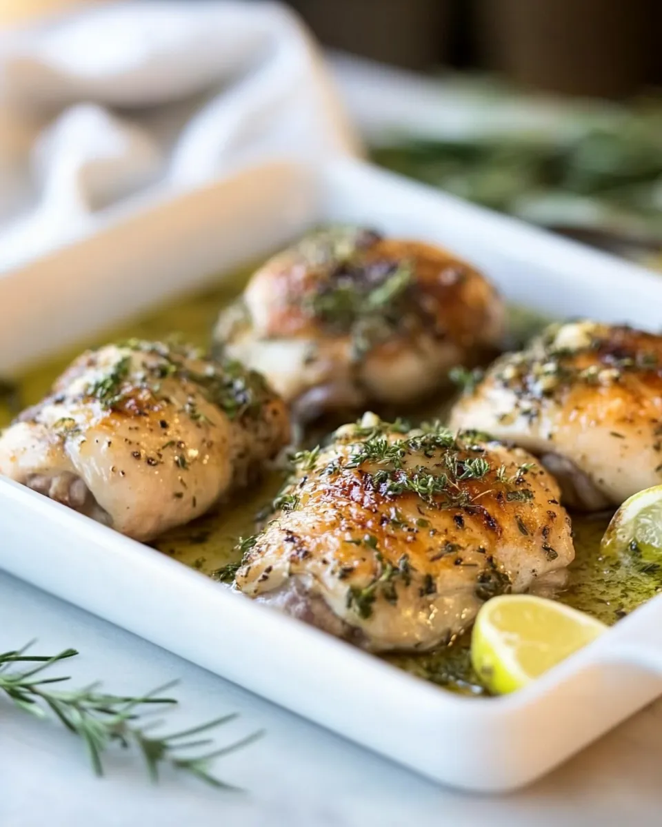 Classic Roasted Chicken Thighs with Garlic image