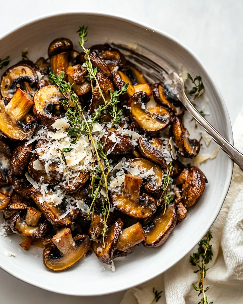 Classic Roasted Mushrooms with Parmesan image