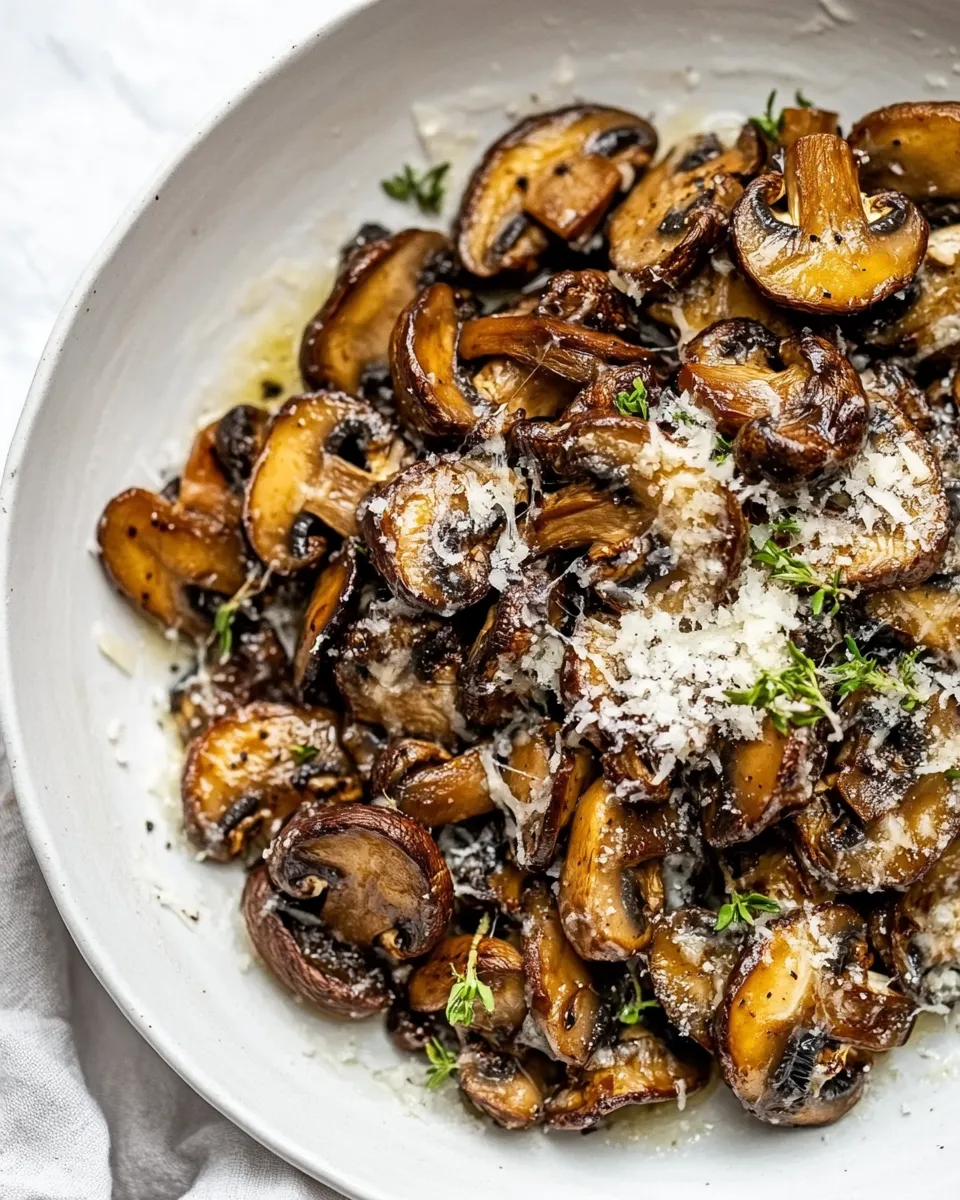 Easy Roasted Mushrooms with Parmesan picture