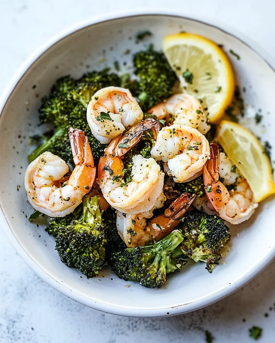 Homemade Roasted Shrimp and Broccoli photo
