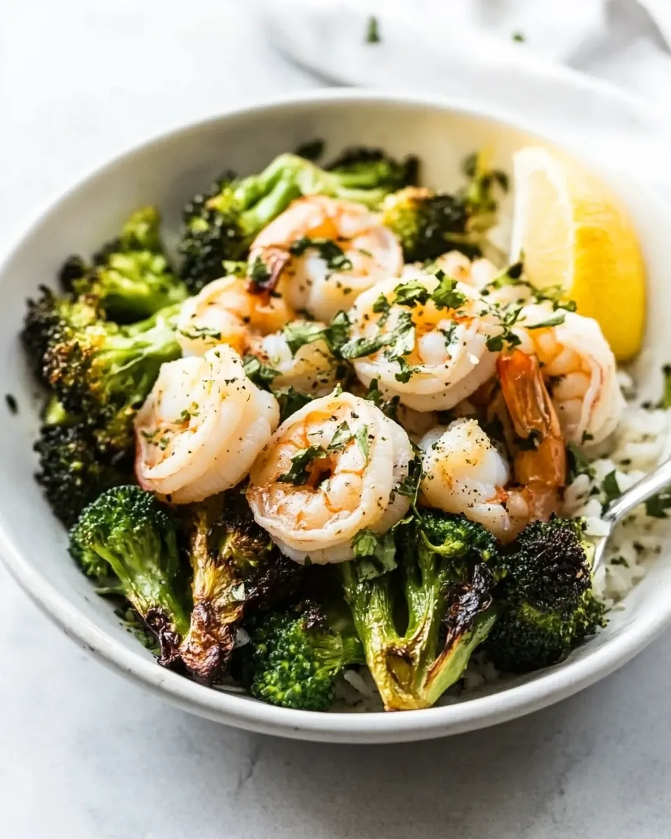 Classic Roasted Shrimp and Broccoli image
