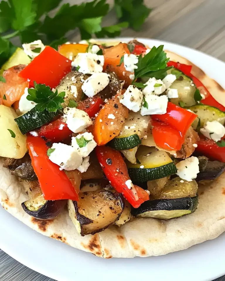 Homemade Roasted Vegetable Pita Sandwich photo