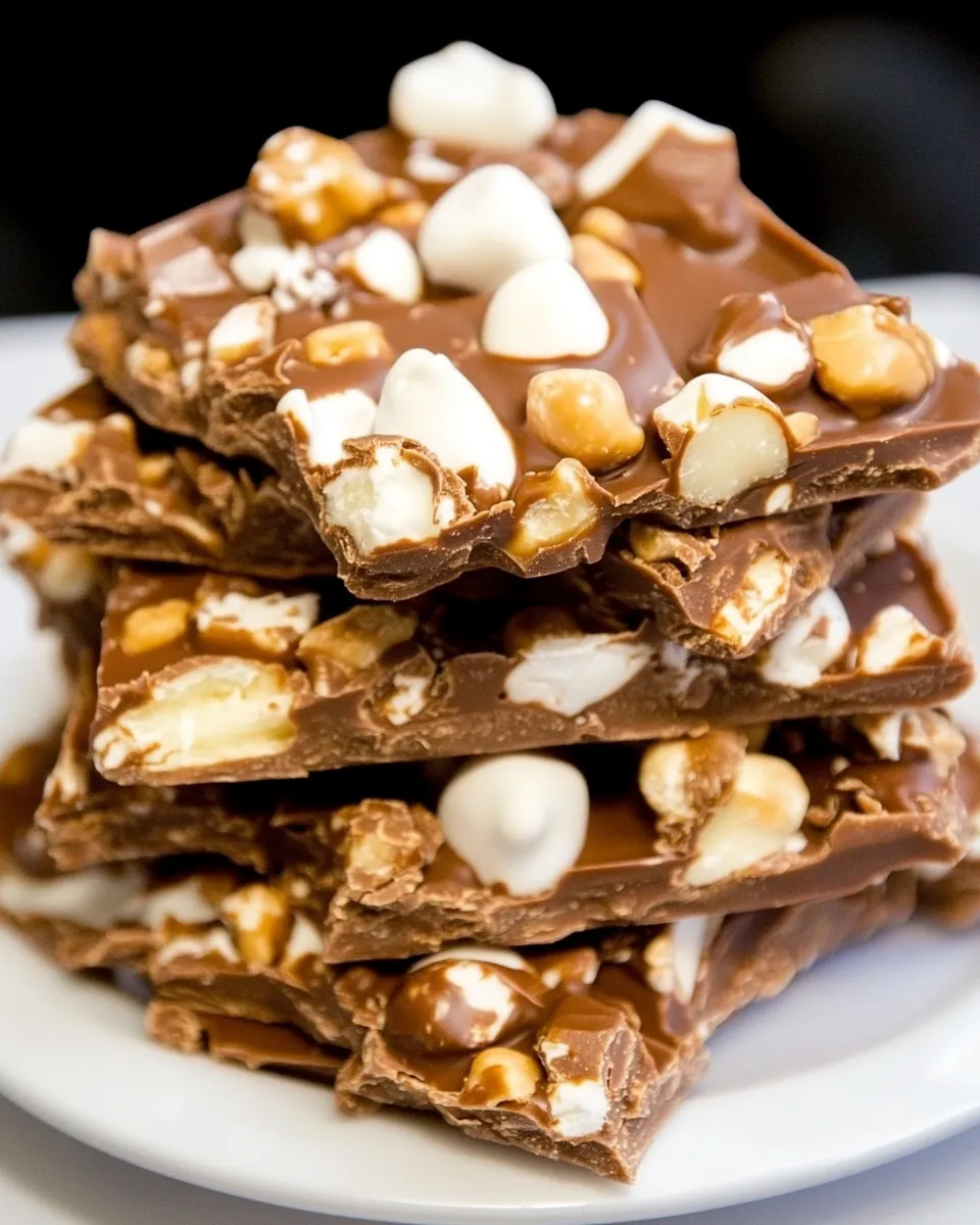 Easy Rocky Road Chocolate Bark photo
