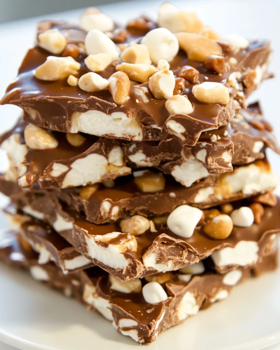 Delicious Rocky Road Chocolate Bark image