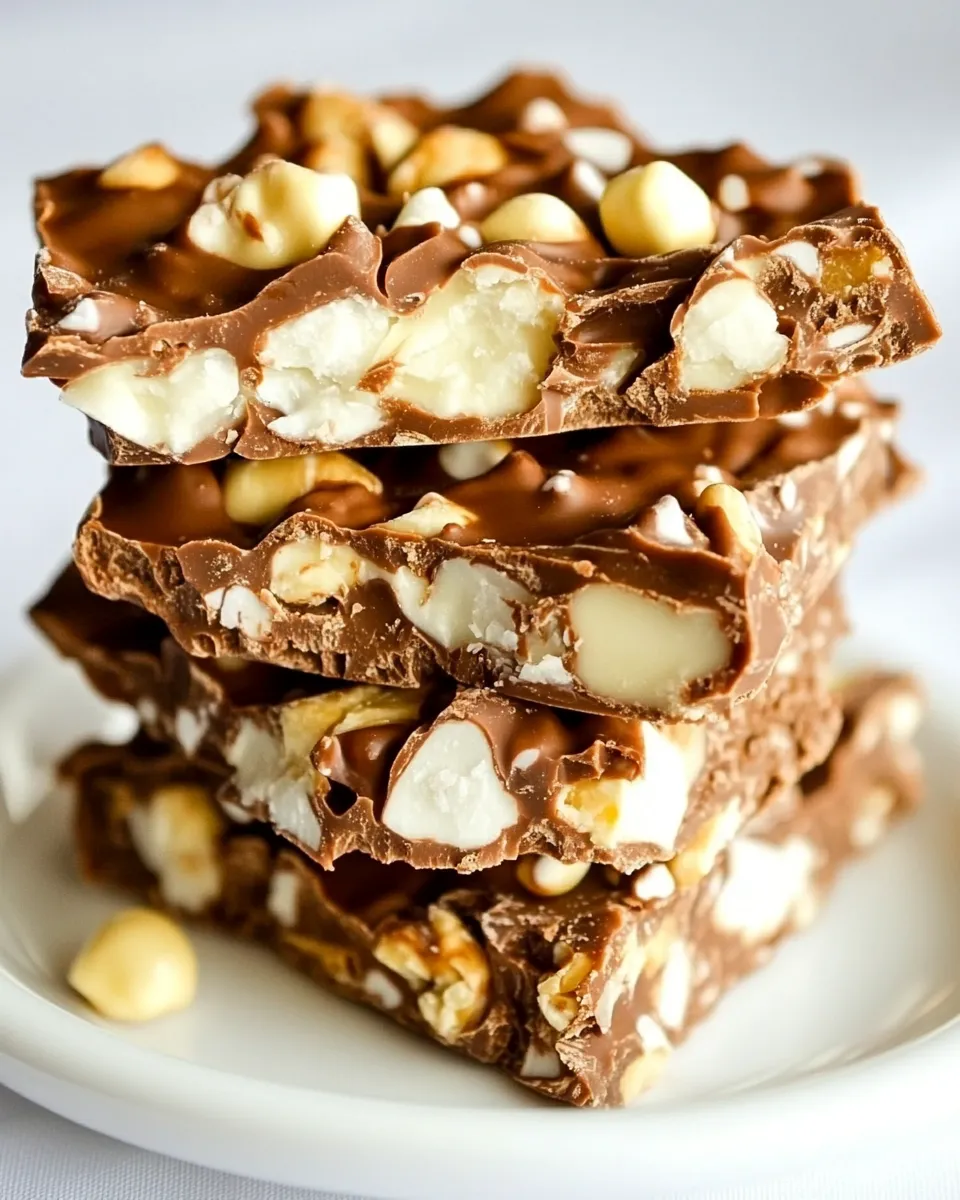 Best Rocky Road Chocolate Bark shot