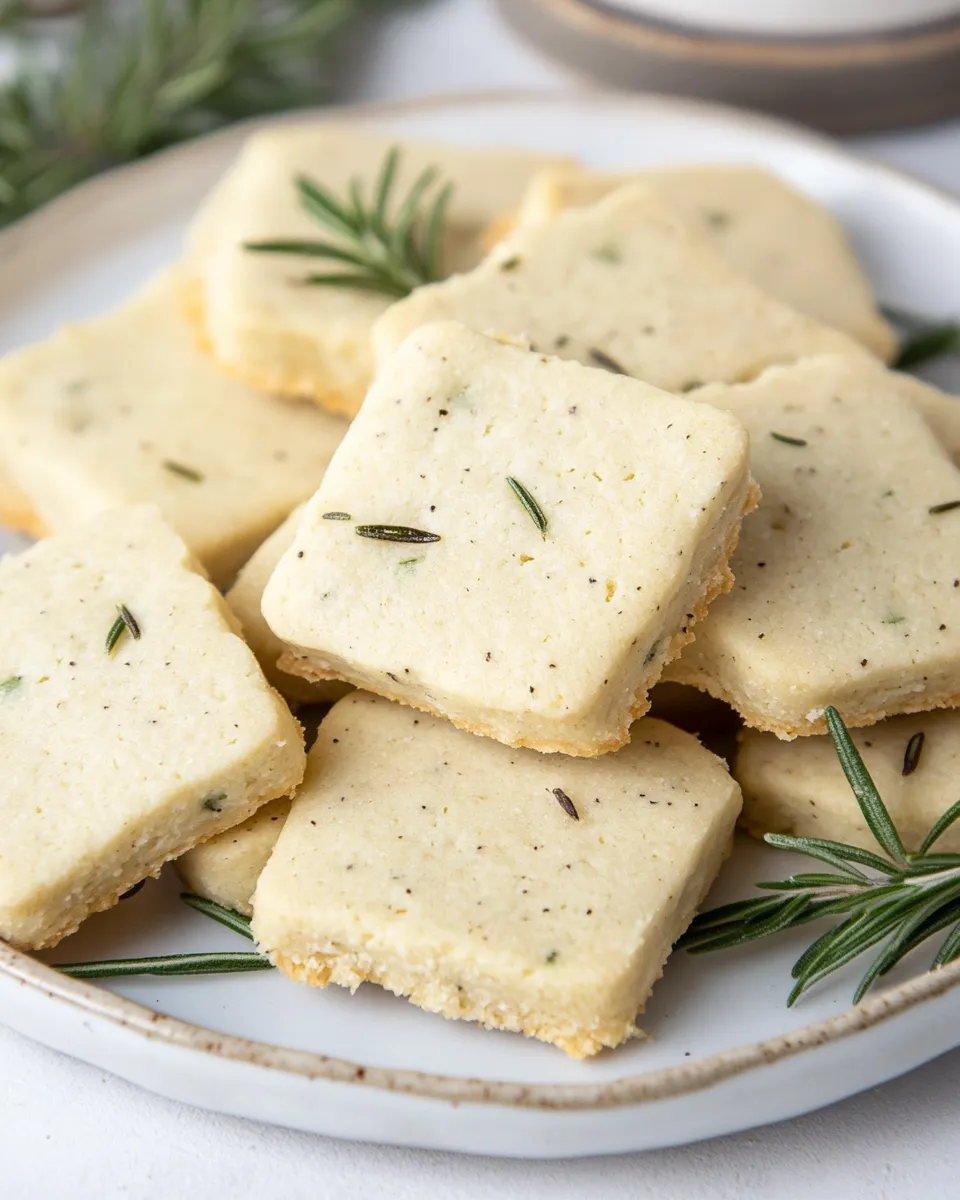 Delicious Rosemary Shortbread Cookies shot