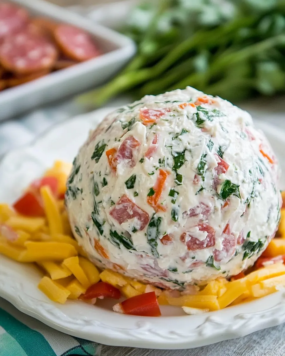 Classic Salami Cream Cheese Ball image